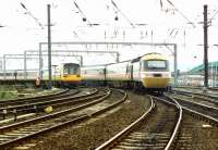 Long distance and local services at the west end of Newcastle Central in November 1994.<br><br>[John Furnevel 26/11/1994]