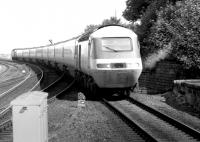 A southbound HST about to pass through Berwick station non-stop on 5 June 1980.<br><br>[John Furnevel 05/06/1980]