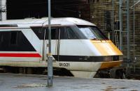 A mean looking BR DVT 91021 stands at Waverley in 1992.<br><br>[John Furnevel 30/05/1992]