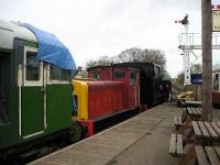 Locomotives at Chapel Brampton.<br><br>[Bob Ellis //]