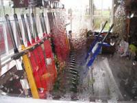 The lever frame in the signalbox at Chapel Brampton.<br><br>[Bob Ellis //]