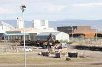 Loading pipes onto road transport - Leith South yard - 11 April 2005.<br><br>[John Furnevel 11/04/2005]