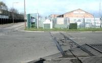 Remains of lines running west from Granton in 2002, which once served various industrial locations along the waterfront.<br><br>[John Furnevel 17/04/2002]