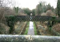 Eskbank station looking south from the road bridge in December 2004.<br><br>[John Furnevel 01/12/2004]