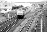 47403 brings an eastbound train past Saughton junction in July 1981.<br><br>[John Furnevel 15/07/1981]