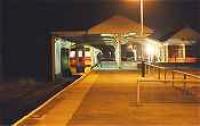 An Aberdeen bound train pausing at Keith on its way from Inverness.<br><br>[Ewan Crawford //]