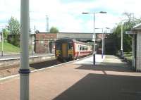 A Carlisle-Glasgow shuttle entering Dumfries in May 2002.<br><br>[John Furnevel 05/05/2002]