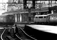 Glasgow Central - looking south out of the station, August 1981.<br><br>[John Furnevel 18/08/1981]