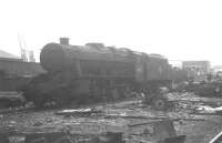 An unidentified Stanier 8F awaits its fate in Draper's yard, Hull, in September 1968. <br><br>[K A Gray 21/09/1968]