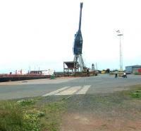 The sparsely populated Burntisland Docks in July 2002.<br><br>[John Furnevel 30/07/2002]