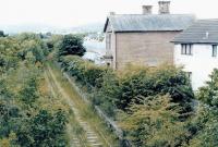 Remains of Maxwelltown station looking west in 2000 [see image 15526].<br><br>[John Furnevel 11/06/2000]