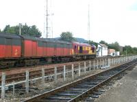 EWS 67008 with a northbound mail train photographed during a stop at Aviemore station on 17 September 2004.<br><br>[John Furnevel 17/09/2004]