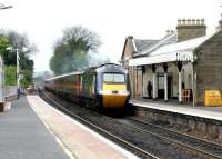 The GNER 0755 Inverness - London Kings Cross <i>'Highland Chieftain'</i> at speed through Linlithgow station in May 2005.<br><br>[John Furnevel 11/05/2005]