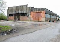 The abandoned Bathgate shed looking west in May 2005. This <i>modern shed</i> (BR code 64F) was opened in 1954 replacing the original which had succumbed to subsidence. In 1955, one year after the new shed opened, Bathgate had an allocation of 36 steam locomotives, of which over half were ex-NB Holmes class J36 0-6-0s.<br><br>[John Furnevel 18/05/2005]