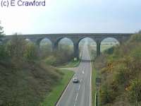 Markinch viaduct to the south of the station. The view looks west.<br><br>[Ewan Crawford //]