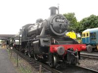 BR Standard Class 2MT2-6-0no 78019 outside Loughborough Engine Shed on 26 July 2010.<br>
<br><br>[Mark Poustie 26/07/2010]