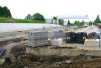 The new Drumgelloch, position at 27 July 2010. View towards the old station (now vanished) and Airdrie.<br><br>[John Furnevel 27/07/2010]