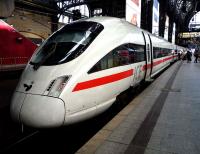 A Berlin - Copenhagen ICE train, awaits departure from Hamburg on the evening of 27th July 2010.<br><br>[John Steven 27/07/2010]