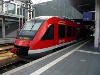 648 838 on a regional service to Buchen awaits its departure time at Lubeck on the evening of July 26th 2010.<br><br>[John Steven 26/07/2010]