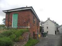 The rear of the surviving station building at Haddington on 31 July 2010. View is south east along the former station approach road. [See image 30056]<br><br>[John Yellowlees 31/07/2010]