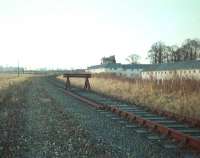 Scene at Kelso in 1968, with lengths of track removed and buffer stops installed. View is west towards Kelso Junction and St Boswells.<br><br>[Bruce McCartney //1968]