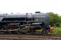 BR 9F 2-10-0 no 92203 Black Prince at Toddington on 7 August 2010. <br><br>[Peter Todd 07/08/2010]