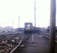 Aftermath of the derailment of a westbound freight in Bathgate Yard in 1970.<br><br>[Jim Peebles //1970]