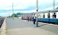 Scene at Wick in 1968 with a type 2 preparing to leave with a train for Inverness.<br><br>[Bruce McCartney //1968]