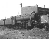 Stanier 2-8-0 no 48546 photographed on shed at Lostock Hall in 1965. <br><br>[Jim Peebles //1965]