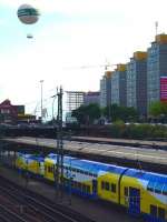 Balloon over Hamburg station, July 2010.<br><br>[John Steven 27/07/2010]