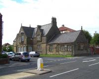 The former Newcastle and North Shields Railway terminus, built to accommodate the extension of the line from North Shields in 1847. The station lost its passenger service in 1882 with the opening of the current through station, following which it served as the local goods depot for many years. It was later refurbished and converted for residential use. The old building is seen here in August 2010 looking as good as ever [see image 21705].<br><br>[Colin Alexander 18/08/2010]