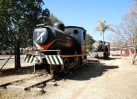 Two fireless locomotives shunted the yard at Colenso coal-fired power station in Natal (originally built by South African Railways) until it finally closed in 1984. <i>Escom</i> is an 0-6-0 built by Bagnall in 1937 and <i>Tugela</i> an 0-4-0 built by Hawthorn, Leslie & Co in 1935.<br>
<br><br>[John Gray //2010]