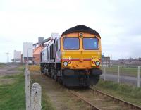 GBRf 66724 stands at North Blyth Alcan terminal on 16 August 2010.<br>
<br><br>[Colin Alexander 16/08/2010]