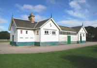 The former Portsoy Station in August 2010, now used by the Scouts. The old building is looking a bit run down and in need of refurbishment. A branch once ran from here to the local harbour.<br><br>[John Gray 22/08/2010]