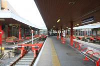 The colourful Bradford Interchange station on 28 September 2009.<br><br>[Ian Dinmore 28/09/2009]