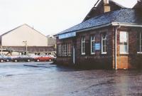 Bathgate goods depot - 1980s. Note the Cartics in the background.<br><br>[Jim Peebles //]