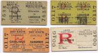 A selection of tickets from the Langholm branch.<br><br>[Bruce McCartney //]