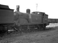 Not quite the end of the line! McIntosh ex-Caledonian 0-4-4T no 55217 photographed while 'stored' at Thornton Junction in 1959. The locomotive subsequently experienced a new lease of life after being sent to Oban shed, presumably to work on the Ballachulish branch trains. 55217 was finally withdrawn from Oban in the summer of 1962 and cut up at Inverurie Works two months later.<br><br>[K A Gray //1959]