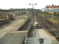 Spoiled by progress. I'm afraid the 21st century is finally catching up with this formerly complex station [see image 26320]. The bay and siding have now been lifted as work on new flats continues. More passenger traffic, I suppose.<br><br>[Ken Strachan 05/06/2010]