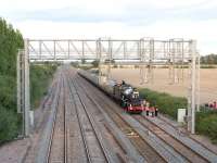 6024 <I>King Edward 1</I> stopped for water in the loops near the site of Challow station on 28 August 2010. The locomotive was on its way from Paddington to Bristol on the GWR Mainline with an evening <I>Bristolian</I> special.<br><br>[Peter Todd 28/08/2010]