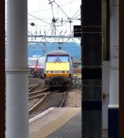 An ECML arrival from the south runs into Newcastle Central off the King Edward Bridge on 18 October 2010.<br><br>[Colin Alexander 18/08/2010]