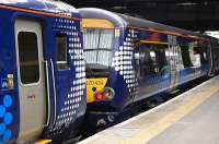 156 and 170 units face to face at Edinburgh Waverley on 4 September 2010.<br><br>[Bill Roberton 04/09/2010]