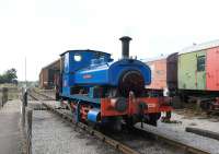 Barclay 0-4-0ST no 1719 <I>Lady Nan</I> offering <I>Driver for a Fiver</I> trips at Cranmore on 4 September 2010.<br><br>[Peter Todd 04/09/2010]