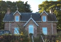 The former station house at Fortrose, photographed in September 2010. The house now overlooks a car park where the station platform once stood.<br><br>[John Gray /09/2010]