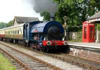 RSH 0-6-0ST no 47 <I>Moorbarrow</I>, currently on loan to the ESR. The locomotive, built in 1955 for the NCB (works no 7849), is seen here at Cranmore on 4 September.<br><br>[Peter Todd 04/09/2010]