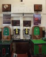 The veteran tablet machines at Barrhill are still in use in the station office and not a lot has changed since Ewan's visit in 1988 [See image 8464]. However, the old telephones are no longer used and there are now two prominent SPAD checklists. The gradient profile from Girvan to Glenwhilly is still displayed above the instruments, Barrhill being represented by the diagonal line just to the right of the padlock. Photo taken with kind permission of the signalman. <br><br>[Mark Bartlett 18/09/2010]