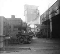 Lineup at Rose Grove shed, Burnley, in 1966.<br><br>[Jim Peebles //1966]