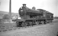 62471 <I>Glen Falloch</I> runs round at Selkirk on 4 April 1959 during a stop on the Branch Line Society <I>Scott Country Railtour</I>.<br><br>[Robin Barbour Collection (Courtesy Bruce McCartney) 04/04/1959]