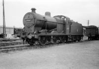 44318 on shed at Stirling South on the 10th of April 1958.<br><br>[Robin Barbour Collection (Courtesy Bruce McCartney) 10/04/1958]