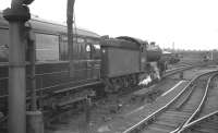 61434 takes the 1020am Yamouth - Newcastle train out of Doncaster in July 1962.<br><br>[K A Gray 21/07/1962]